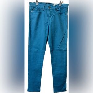 NWT Le Chateau Women’s Teal Blue Skinny Ankle Jeans. Size 30